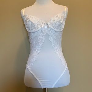 VS vintage lace bridal bride bodysuit lingerie / teddy